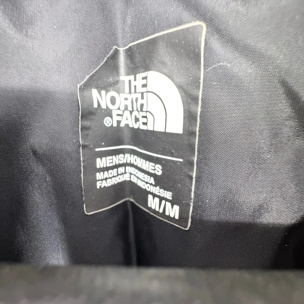 The North Face Mens Full Zip Hybrid Fleece Ripstop Jacket Grey Black Medium